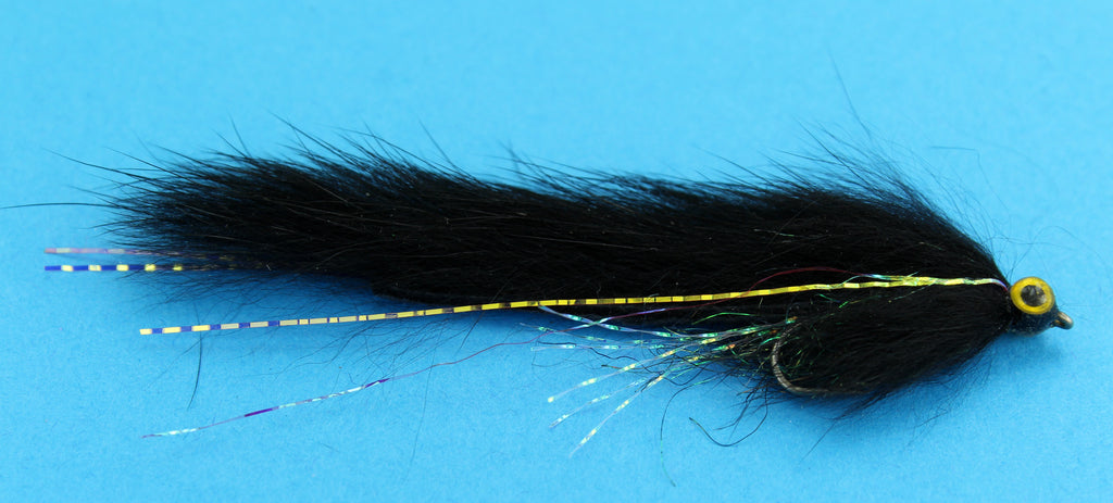 Micro Zonker Black Discount Streamer Fly Trout Fly