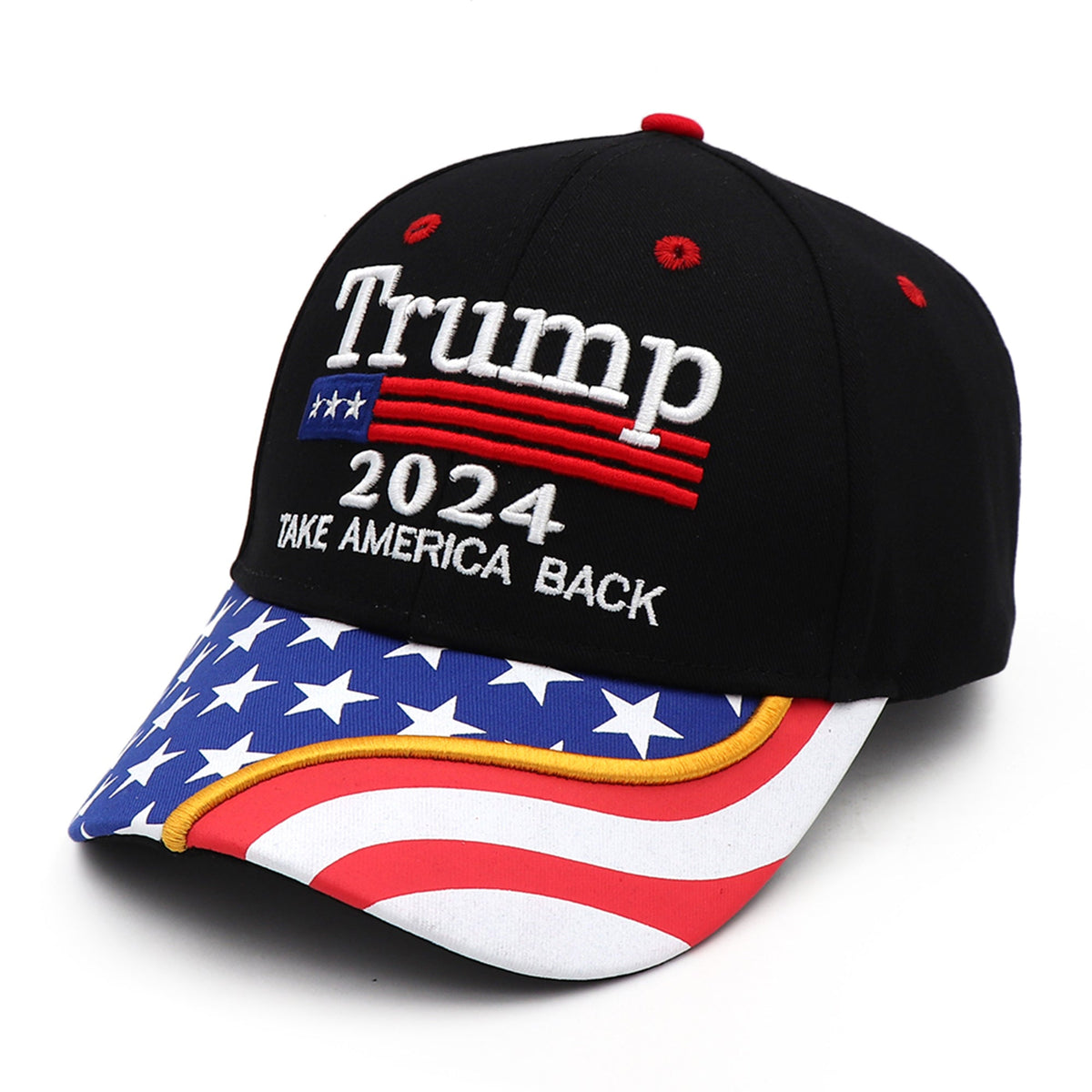 Trump 2024 Take America Back Black USA Hat Republican Dogs