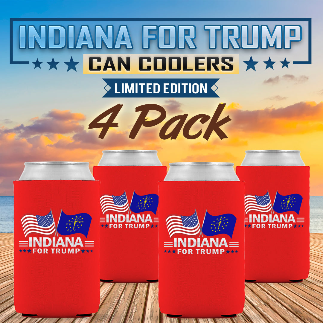 Indiana For Trump Limited Edition Can Cooler 4 Pack