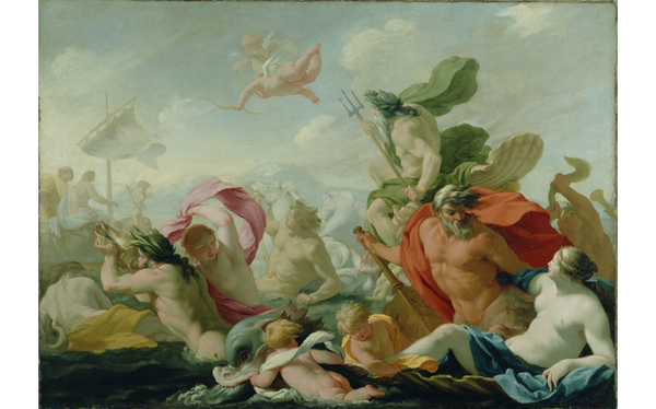Eustache Le Sueur (French, 1616 - 1655) Marine Gods Paying Homage to Love  The J. Paul Getty Museum, Los Angeles