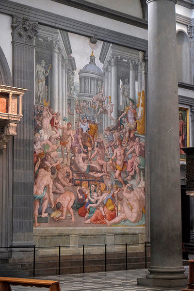 Martyrdom of Saint Lawrence, Basilica di San Lorenzo in Florence. Bronzino