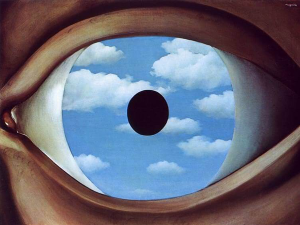 The False Mirror by Rene Magritte