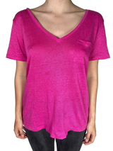 Polera Fucsia Lino