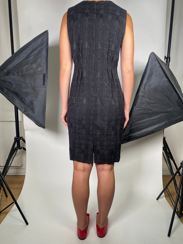 Vestido Jacquard Negro