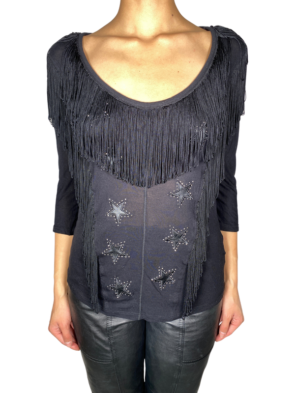 Blusa Flecos Estrellas