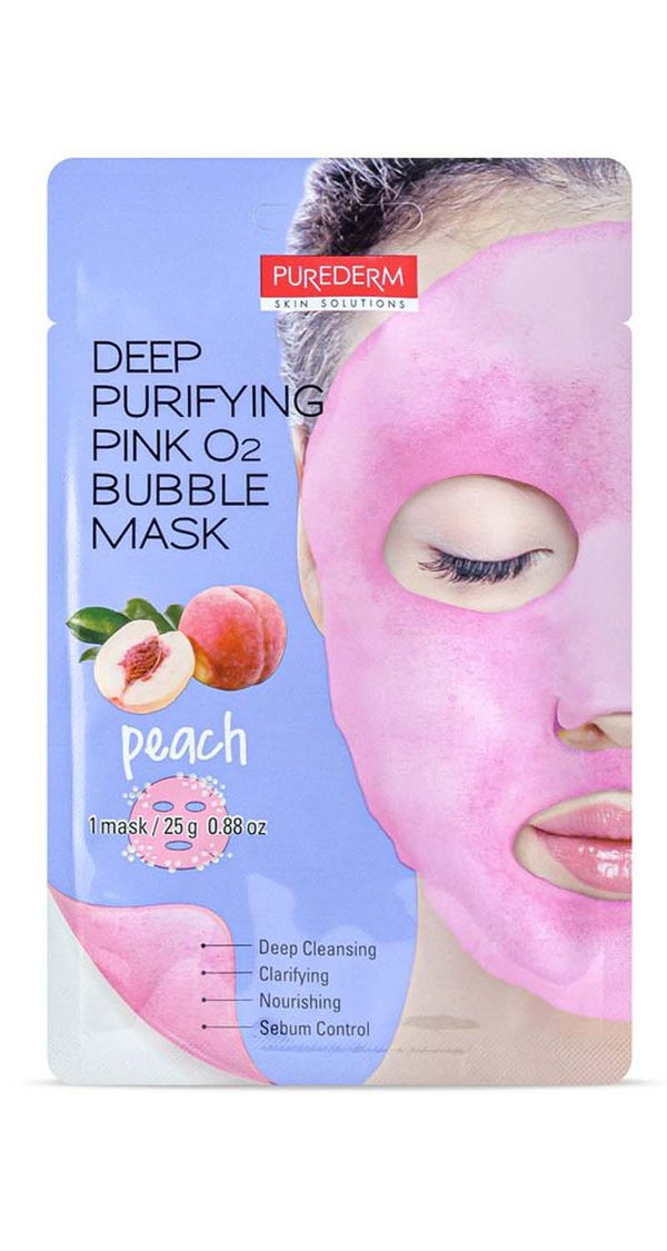 Deep Purifying Pink O2 Bubble Mask Peach