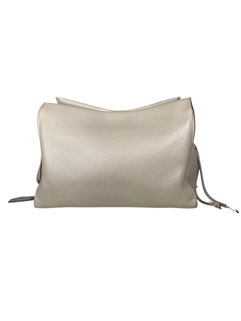 Bolso Cuero Gris