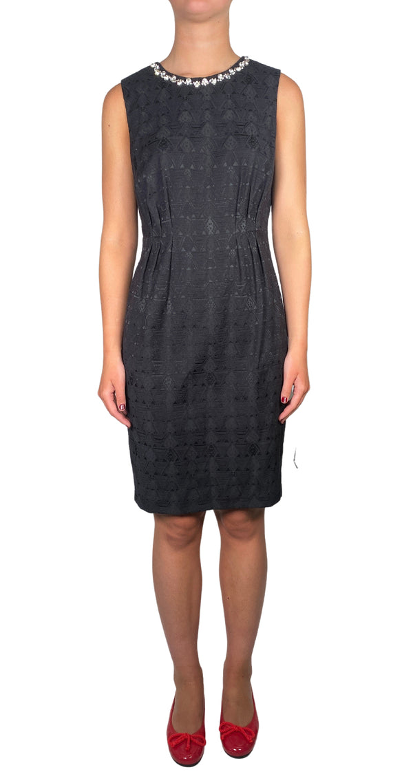 Vestido Jacquard Negro