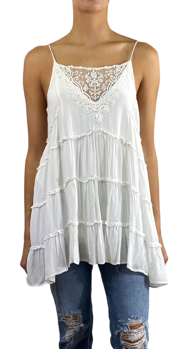 Blusa Sin Mangas Blanca