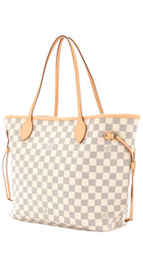 Bolso Crema Neverfull GM Damier Azur Canvas