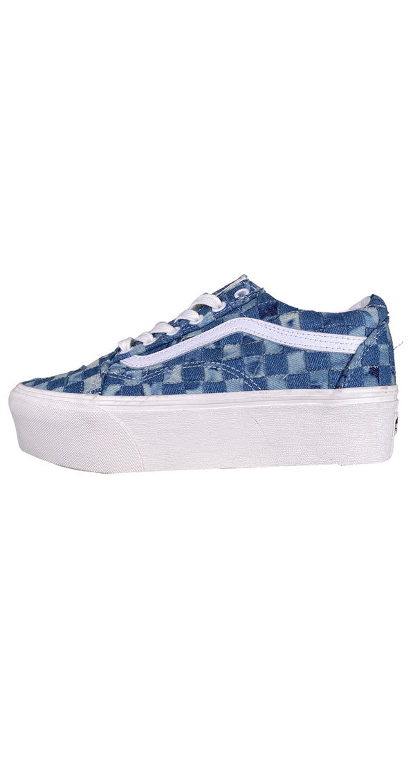 Zapatillas Denim Cuadros