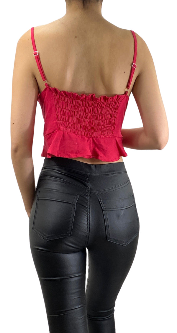 Crop Top Rojo