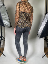 Blusa Traslucida Animal Print