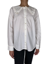 Blusa Crema Cuello Bobo