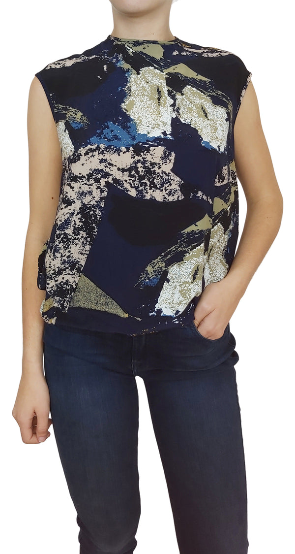 Blusa Navy con Estampado