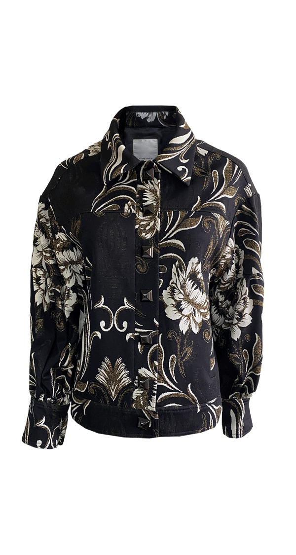 Chaqueta Floral Lurex