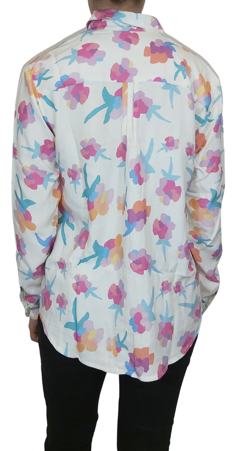 Blusa Floral Blanca