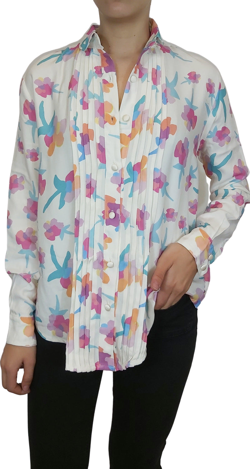 Blusa Floral Blanca