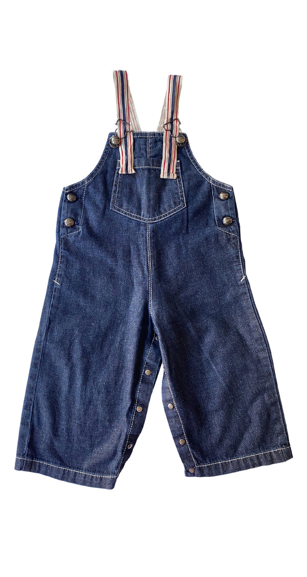 Jardinera Denim Tirantes Rayados