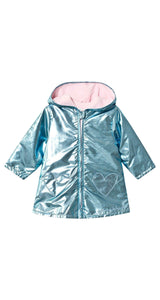 Parka Azul Metalizada