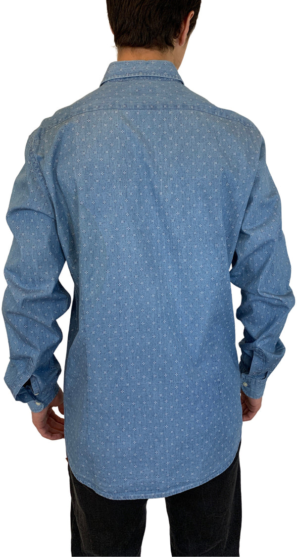 Camisa Denim Flores