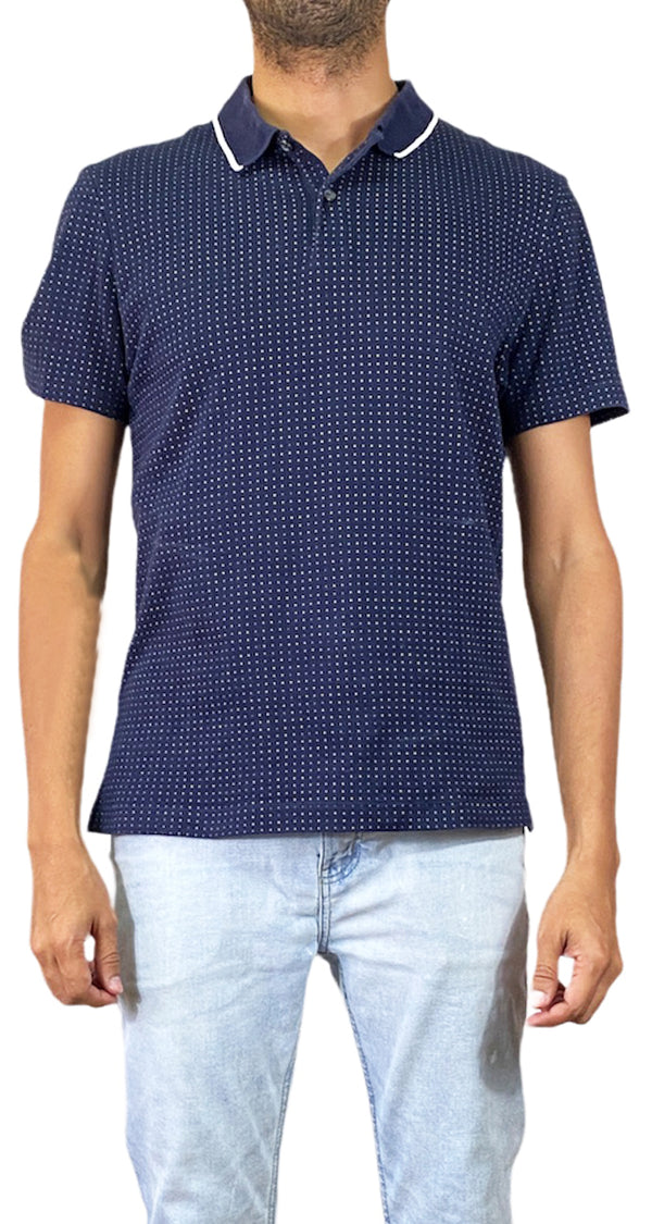 Polera Azul Puntos