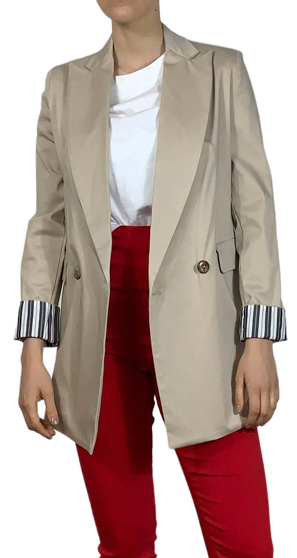 Blazer Beige Clásico