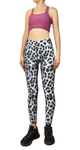 Snow Leopard Tall Band Leggings