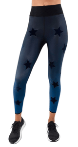 Ombre Velvet Star Leggings