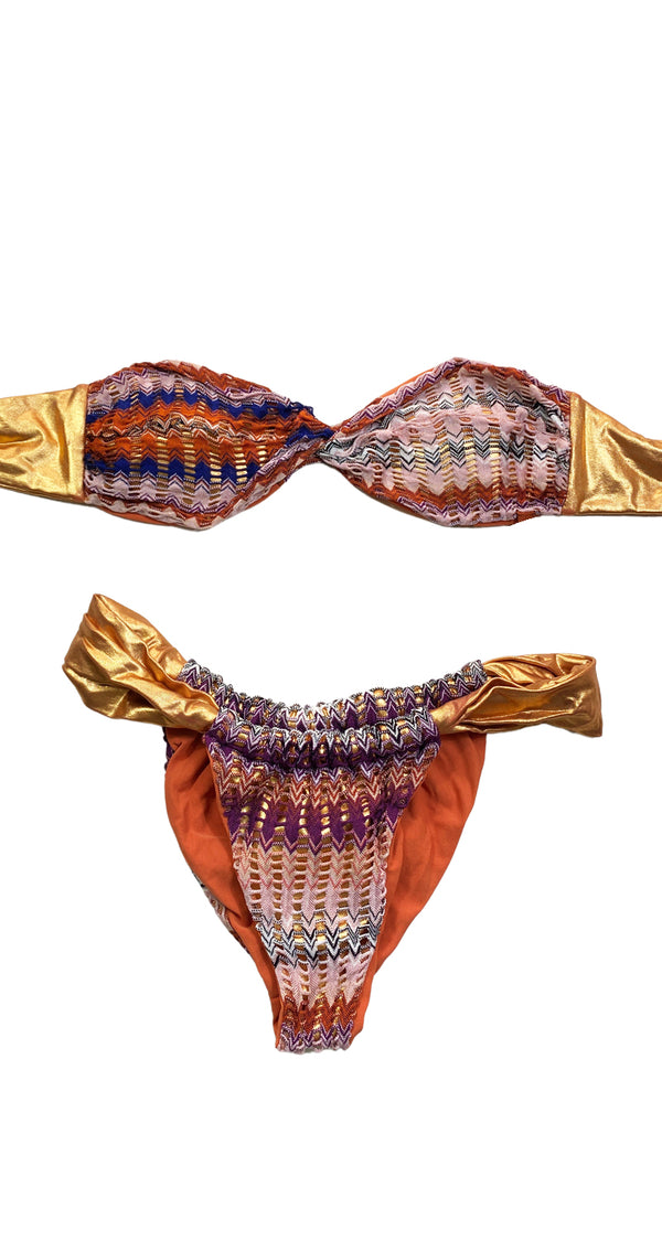 Bikini Multicolor con Dorado