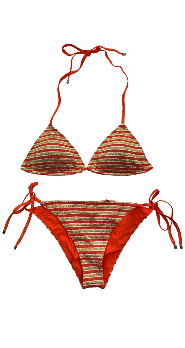 Bikini Naranjo y Dorado