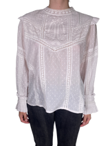 Blusa Blanca Bordados