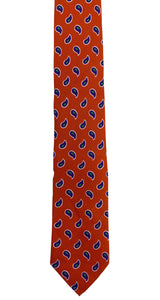 Corbata Orange Lino