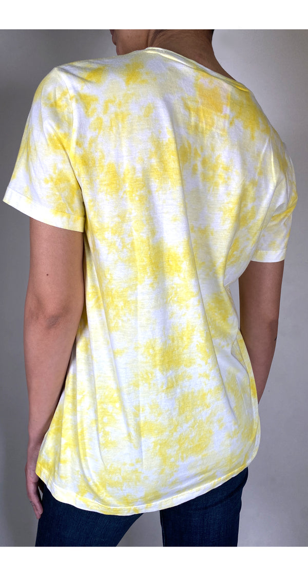 Polera Amarilla Tie Dye