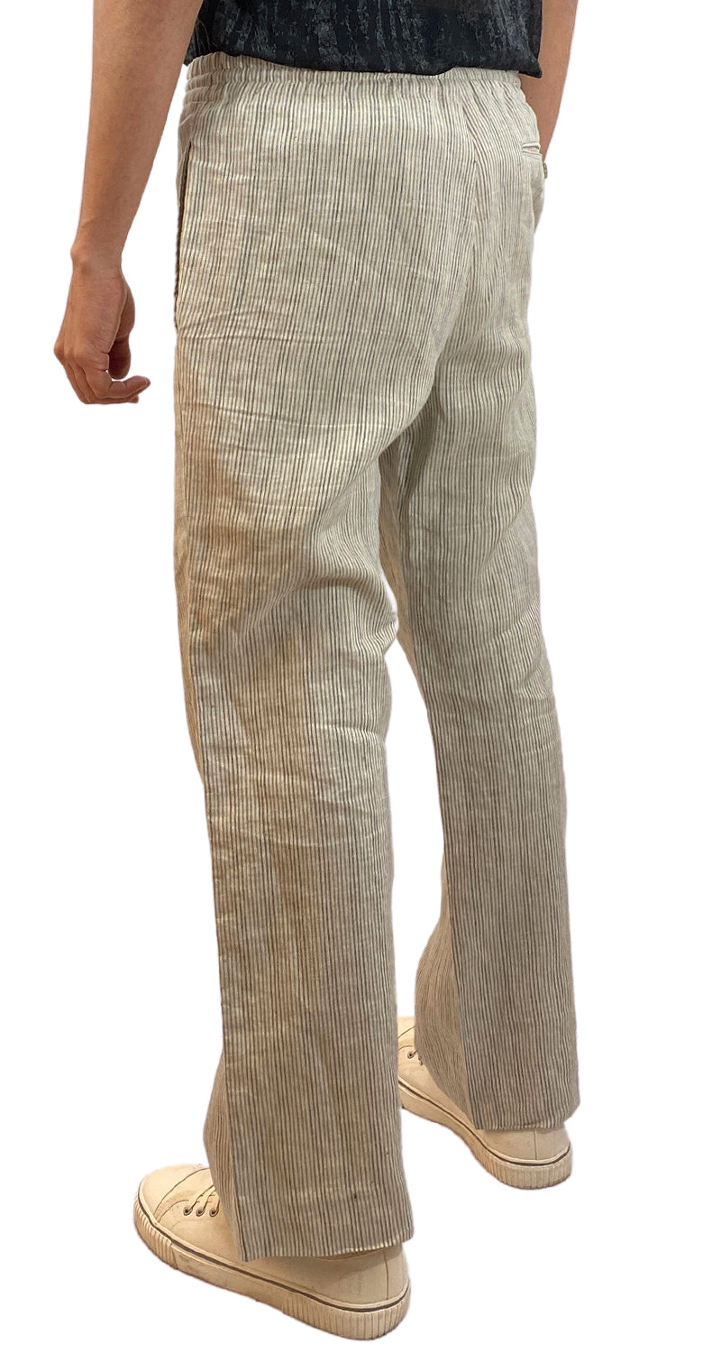 Pantalón Beige A Rayas