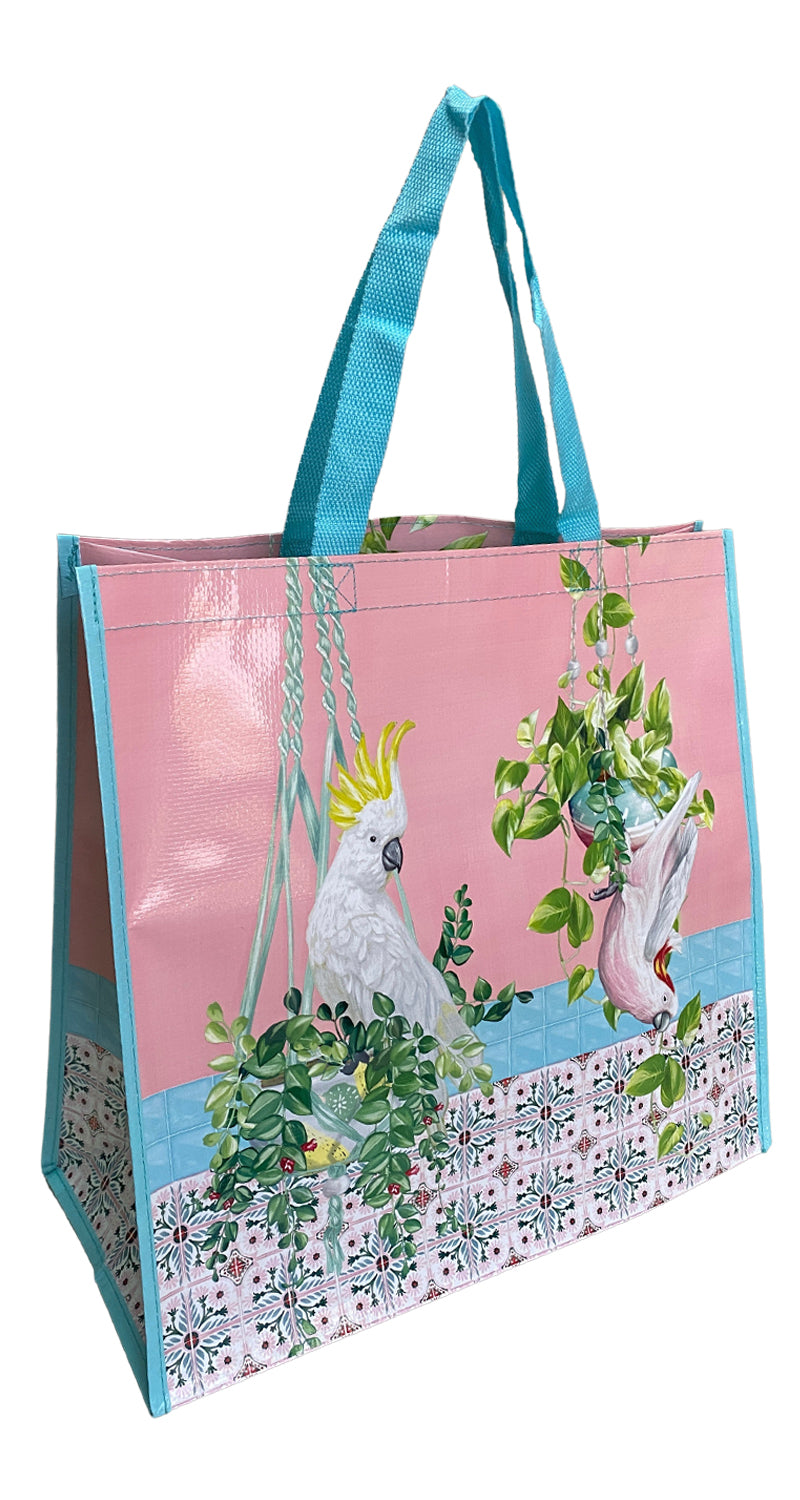 Market Bag White Birds