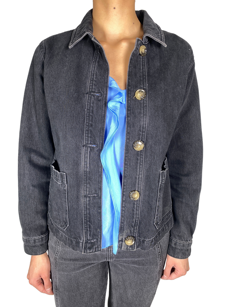 Chaqueta Denim Negra