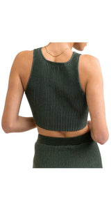 Top Mujer Hamilton Knit Marine Green