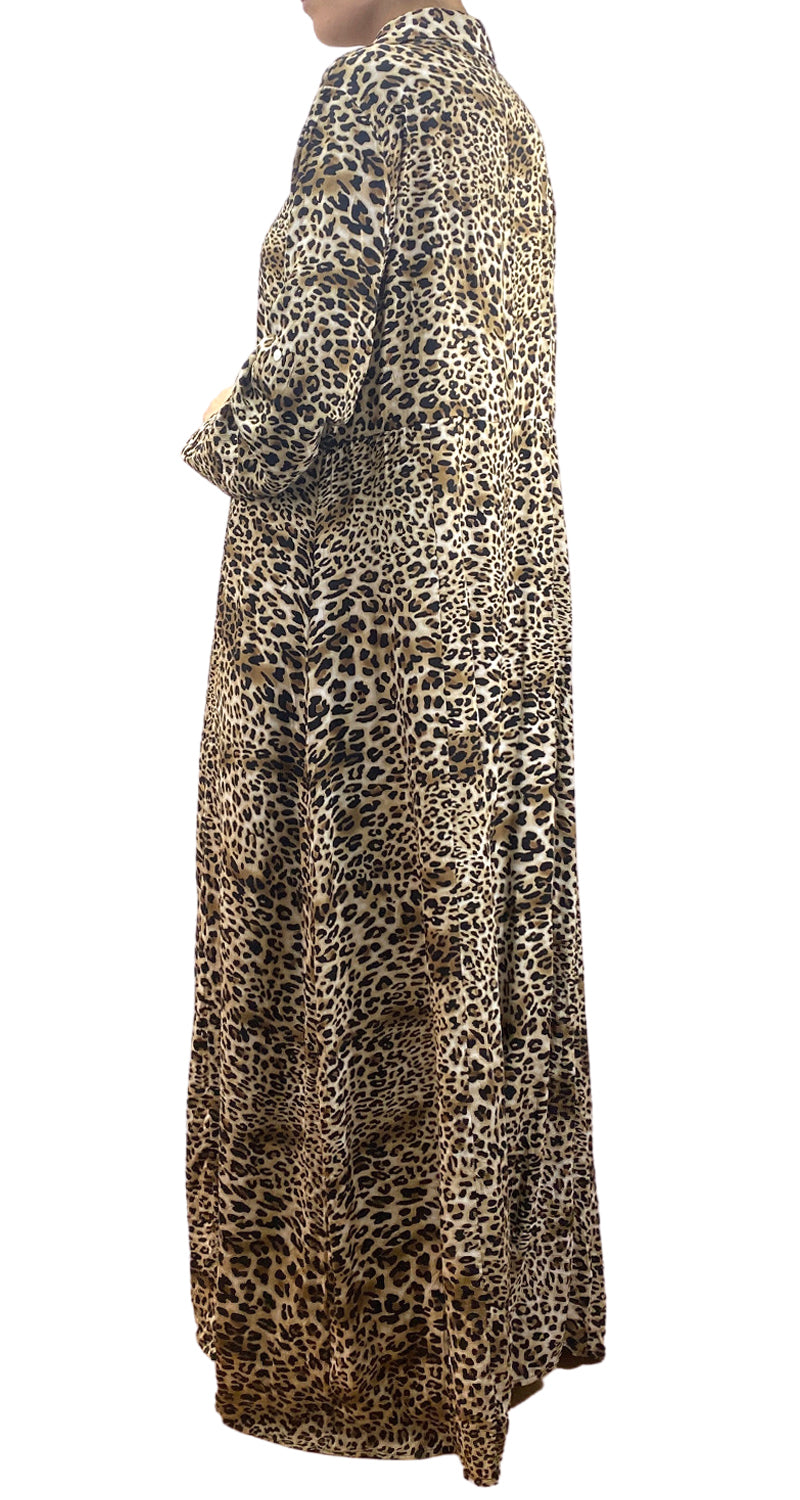 Vestido Camisero Animal Print