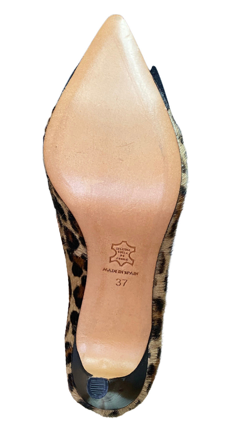 Zapatos Taco Alto Animal Print