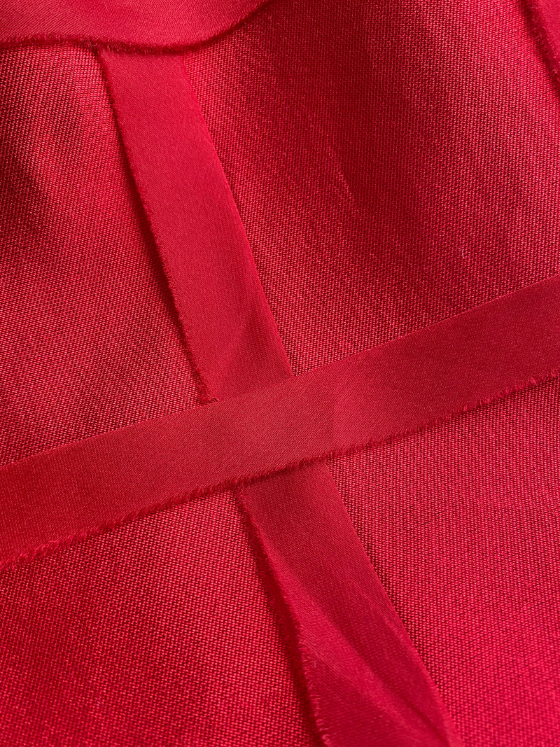 Vestido Seda Rojo