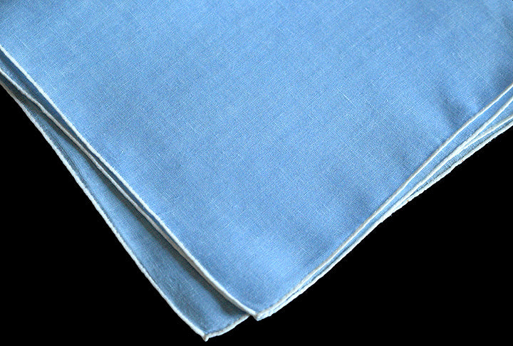 hand rolled linen handkerchiefs