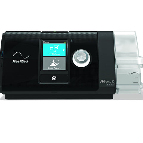 A photo of the ResMed Airsense 10 CPAP machine