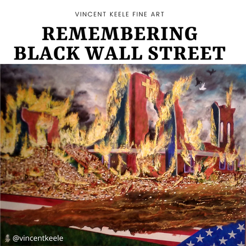 Black Wall Street Painting by Vincent Keele