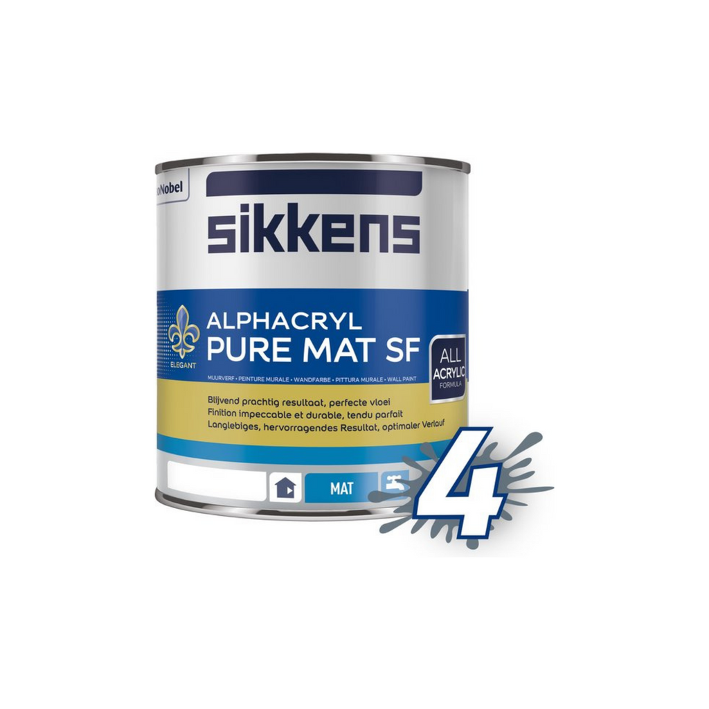 Sikkens Alphacryl Pure Mat SF liter Wit – Verf