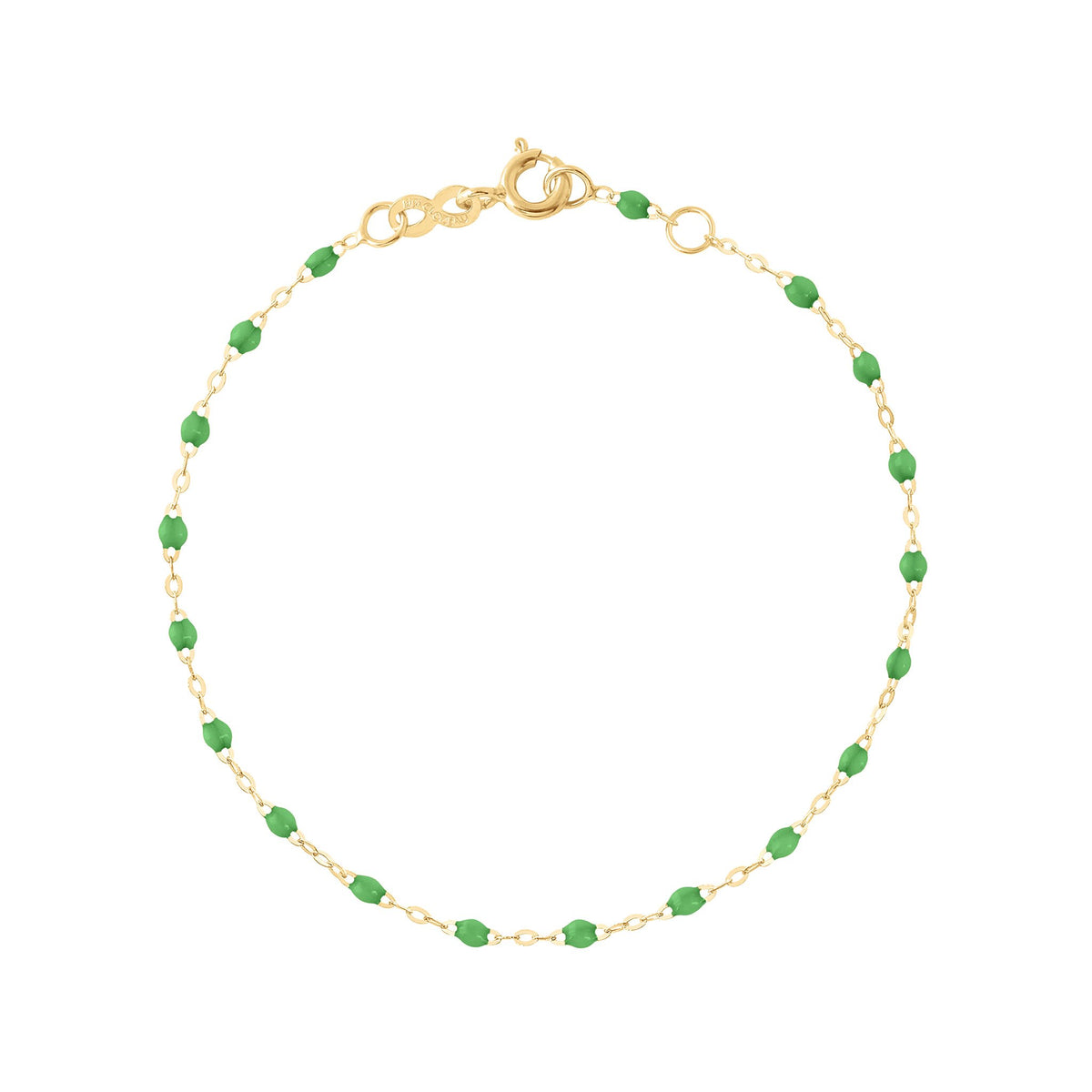 Classic Gigi Green bracelet, Yellow Gold, 6.7