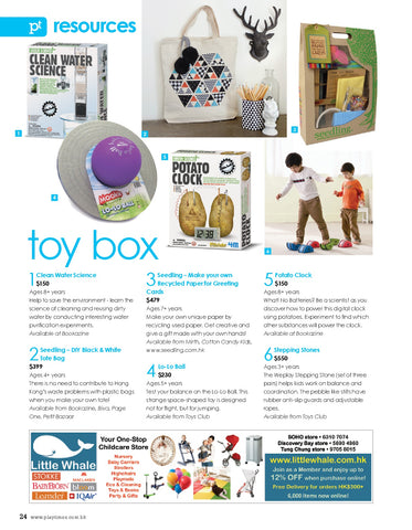 Playtimes Magazine Toybox DIY Seedling Tote Bag Recycled Paper ECO Friendly