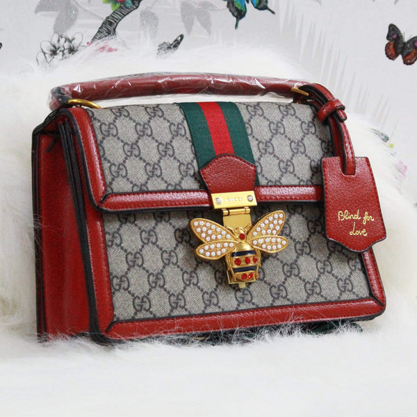 Gucci Bee Red Colour Sling Bag – Online First Copy