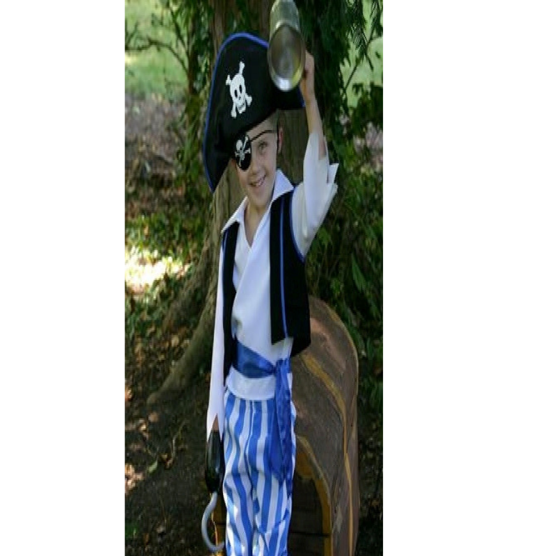 ide Australsk person sne hvid Travis Designs udklædning, Pirat kostume med falsk træben – Barnets Verden