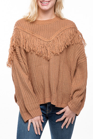 fringe sweater